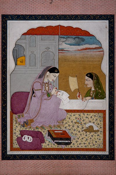 Lady Writing a Love Letter by Unbekannt Unbekannt